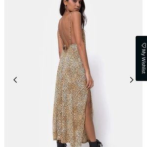 Motel Hime Dress in Mini Tiger Brown